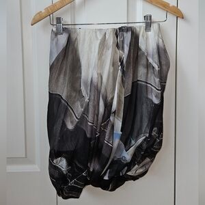 Helmut Lang, XS, Bubble Hem Silk Skirt
